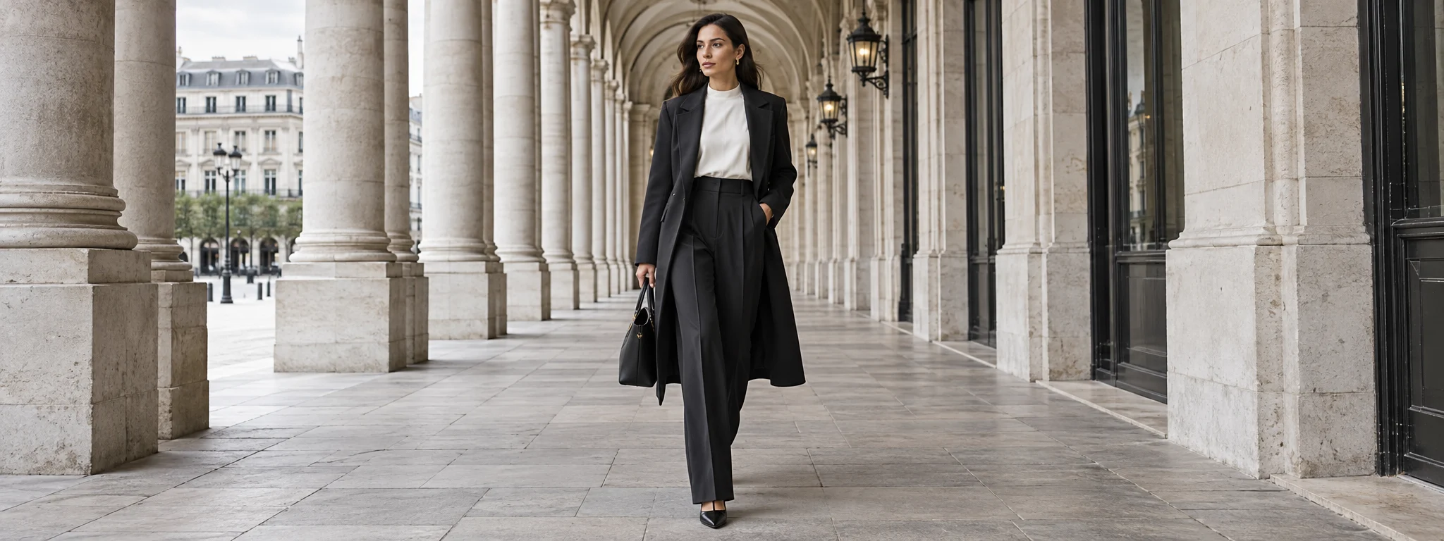 Modern street style tailoring in the city